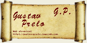 Gustav Prelo vizit kartica